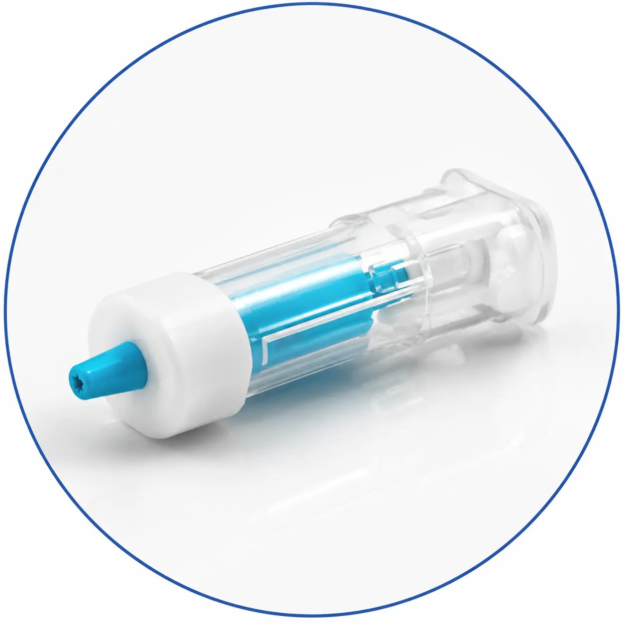 T-Type safety lancet with the needle shielded inside the transparent device body
