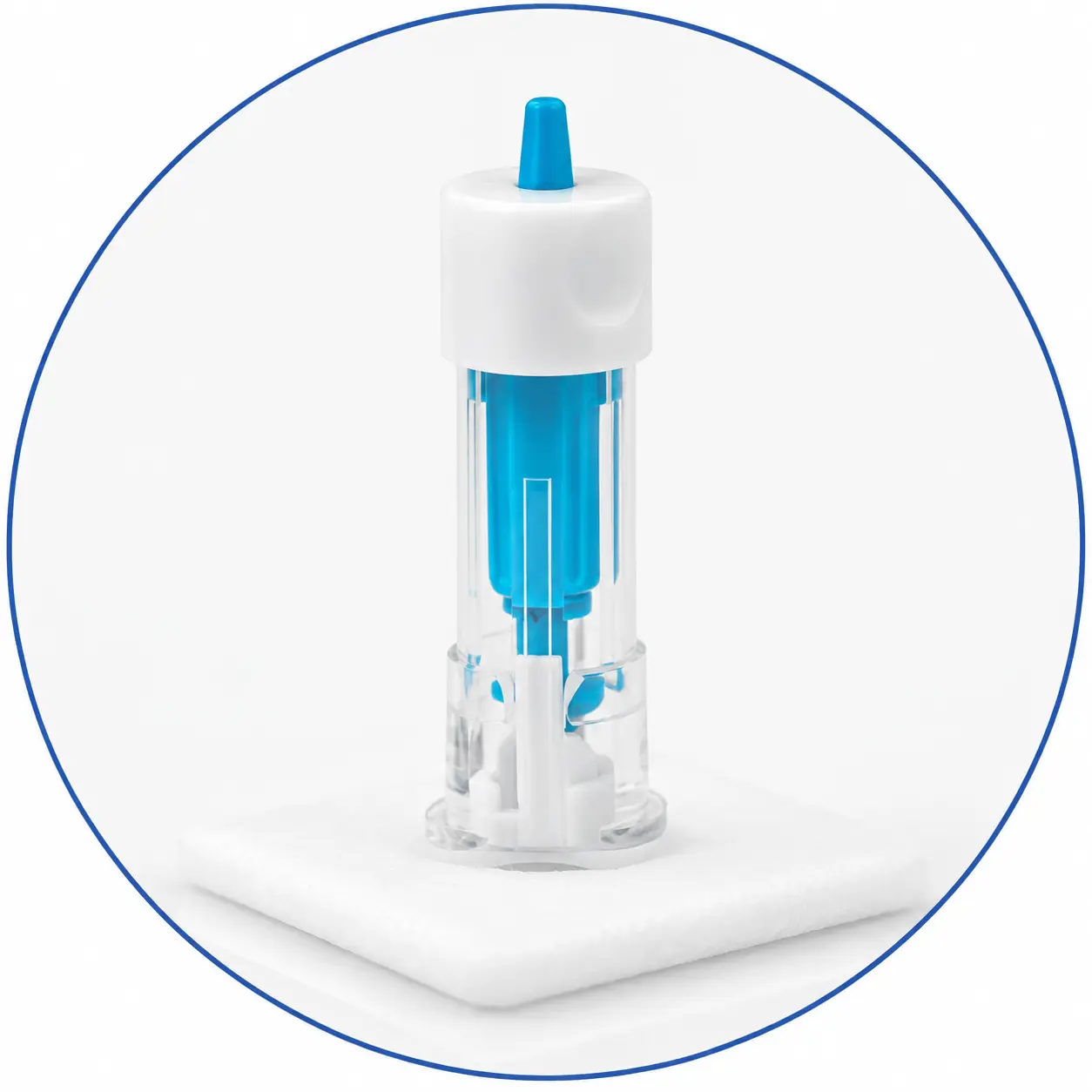 T-Type safety lancet representing the current gamma irradiation sterilization specification