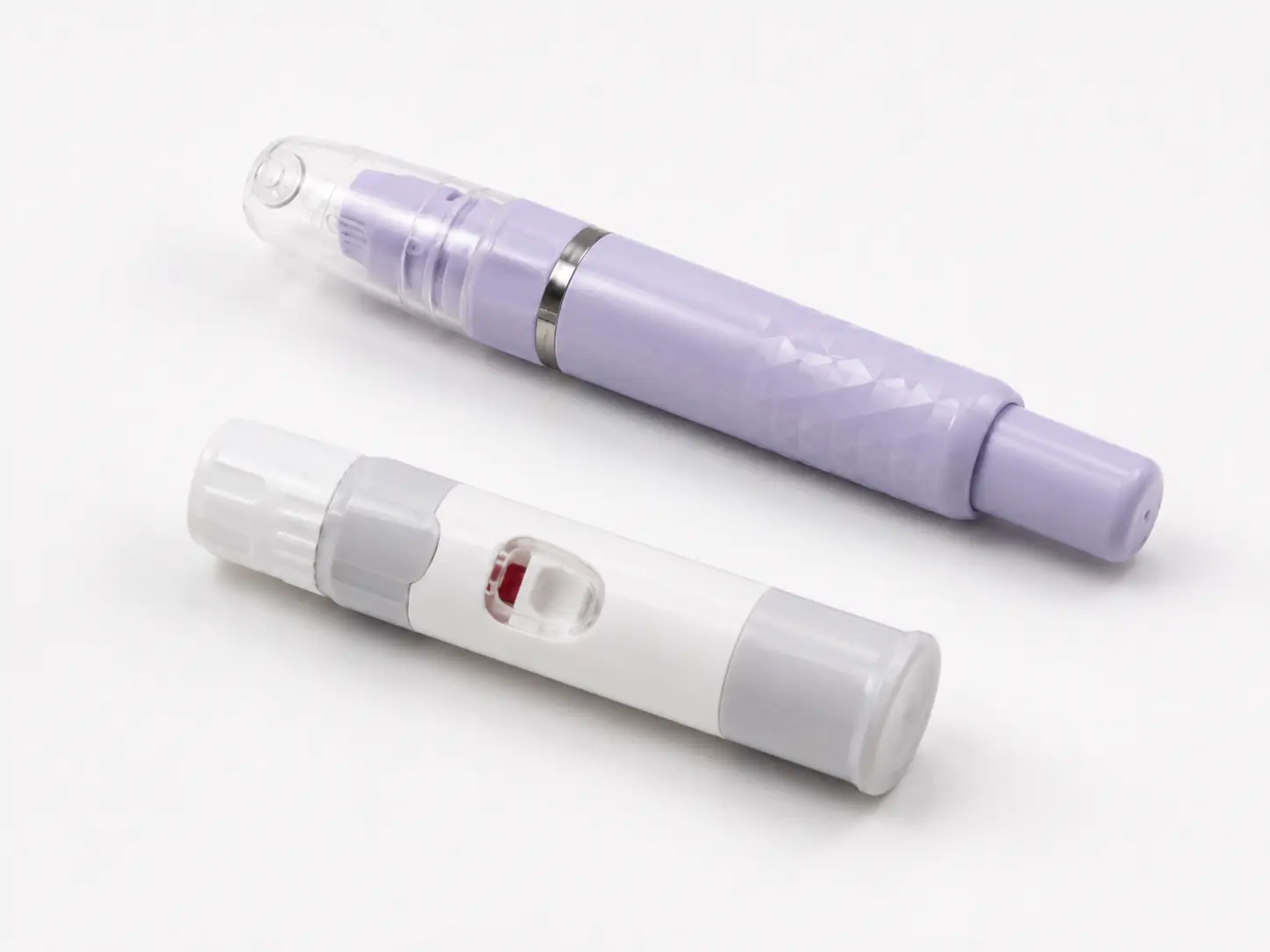 Wholesale reusable lancing devices for blood glucose testing programs