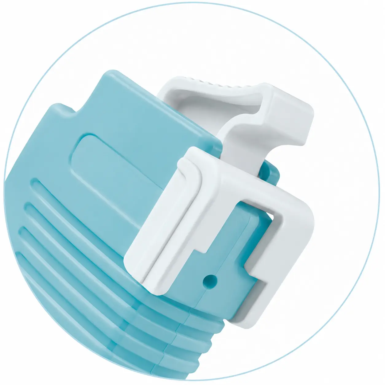 Protective key and safety catch structure on a heel blood lancet