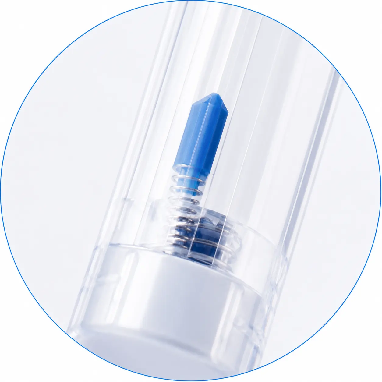 Internal spring and retracted needle structure in an M-Type safety lancet