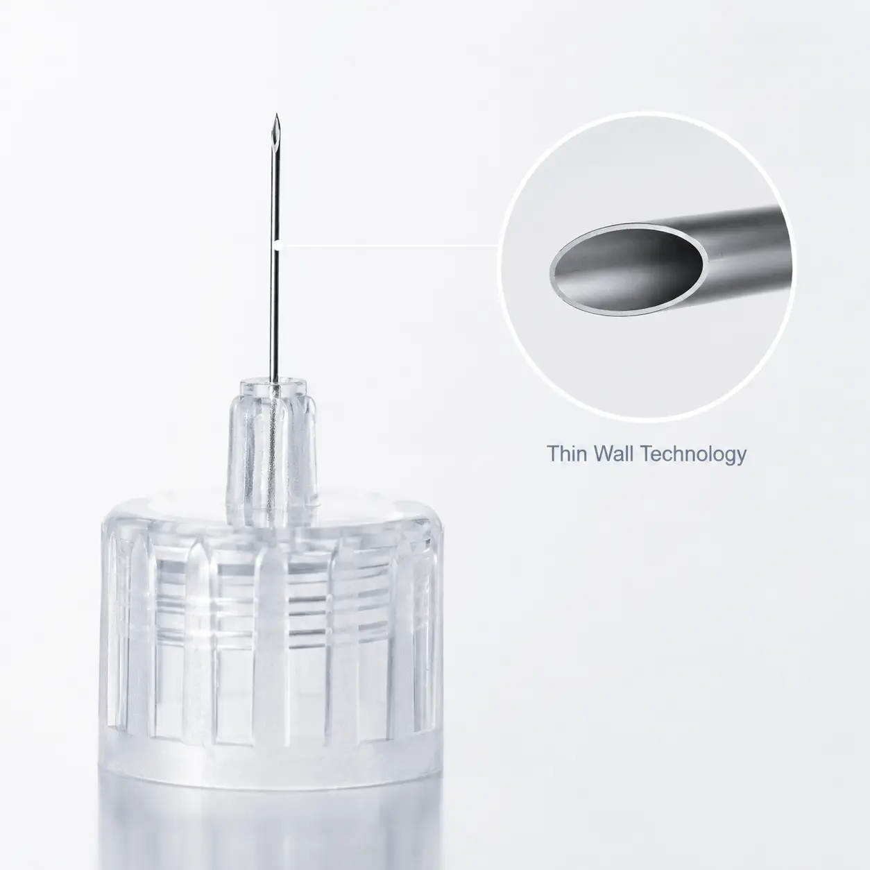 Thin-wall standard insulin pen needle structure