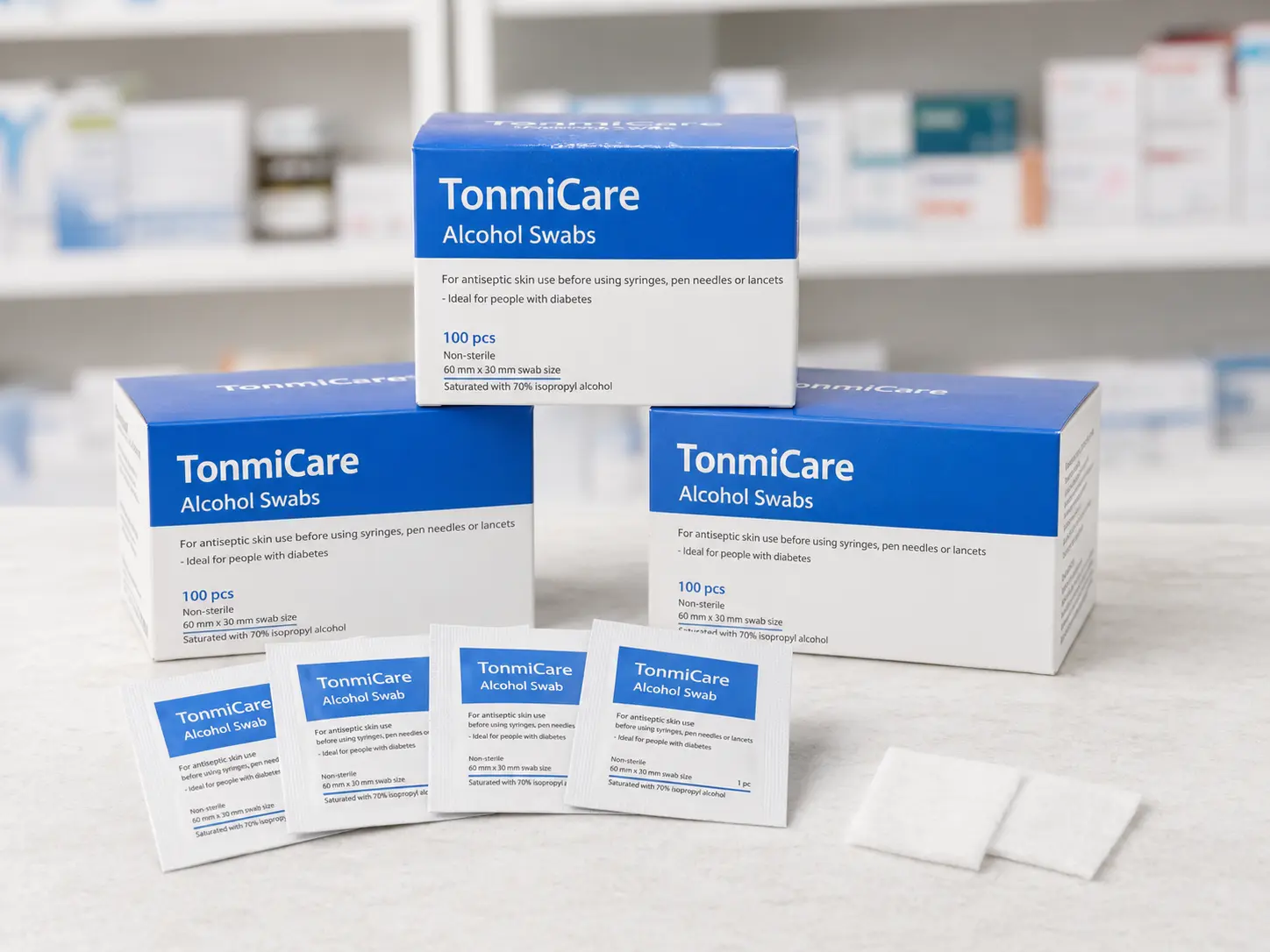 Wholesale alcohol prep pads for injection preparation and testing support