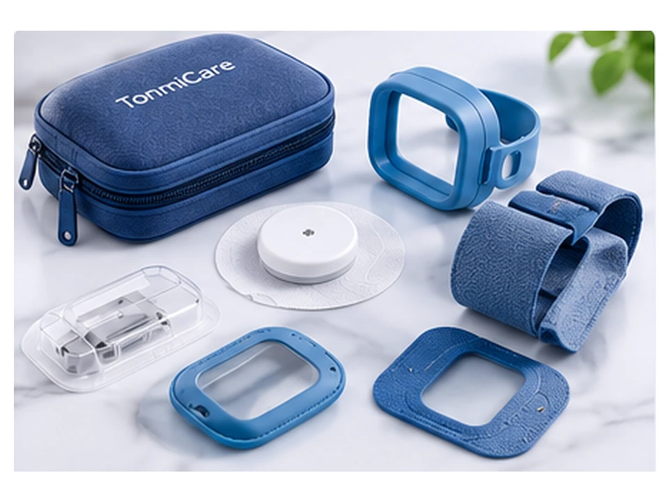 CGM protective holders, wearable covers and carrying accessories