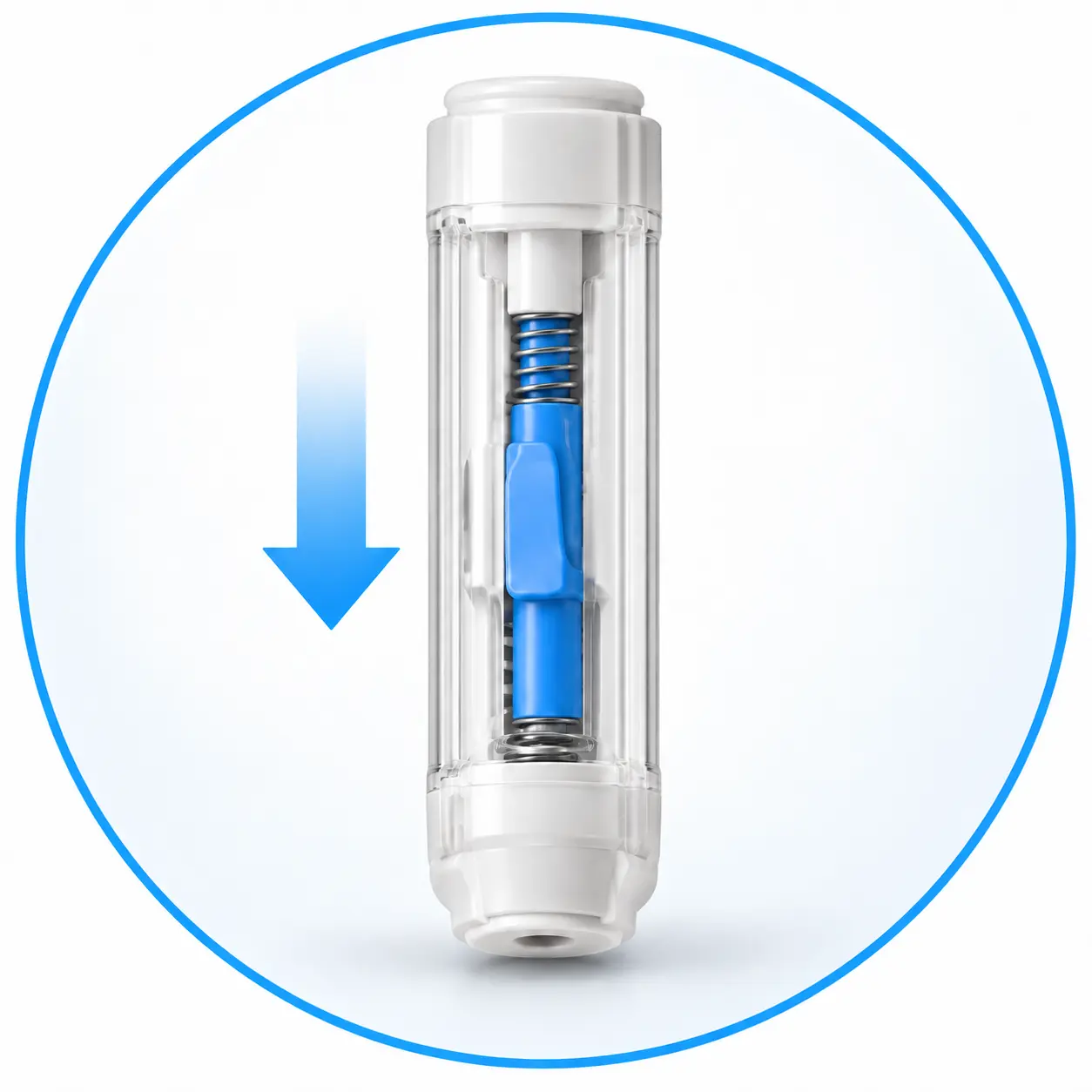 M-Type safety lancet one-step activation end